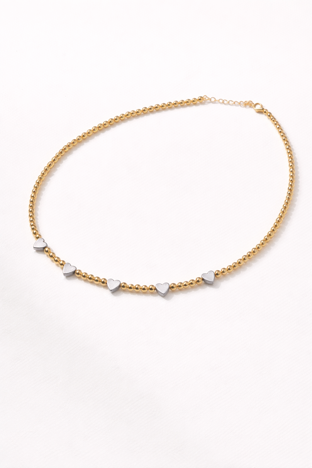 Auzza Amour Mini Heart Gold Chain Necklace