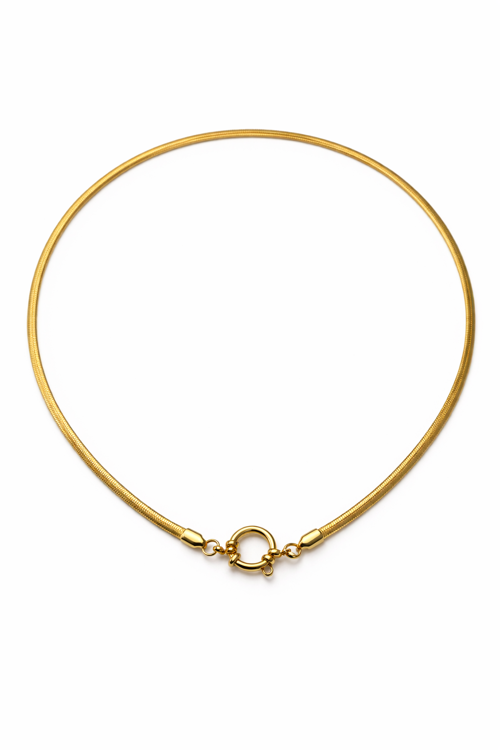 Auzza Core Arc Gold Chain Necklace