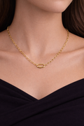 Auzza Core Infinity Link Gold Chain Necklace