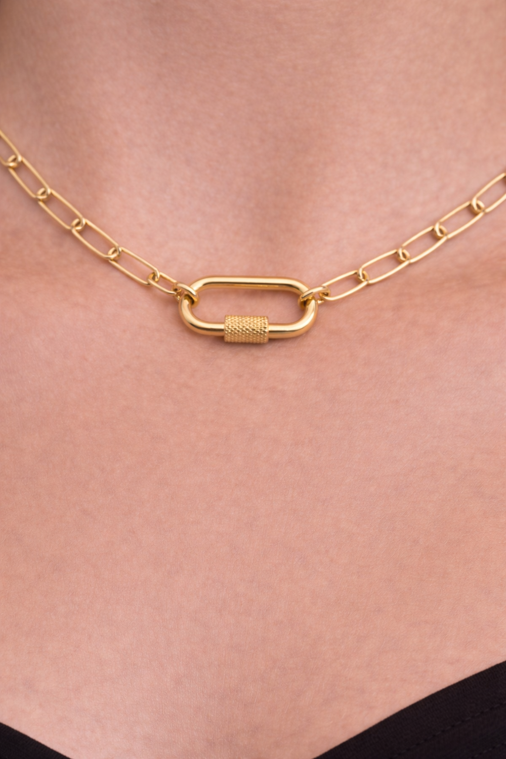 Auzza Core Infinity Link Gold Chain Necklace
